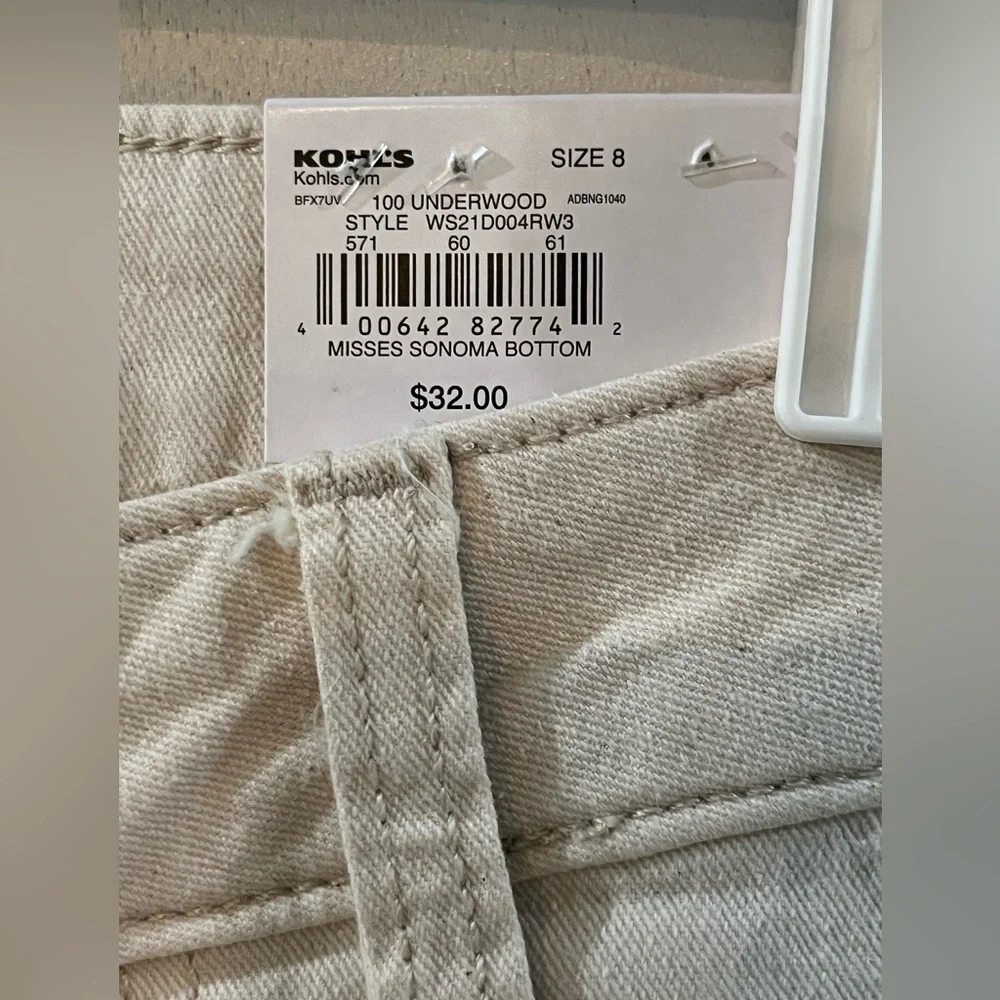 Sonoma Bermuda Shorts, size 8, new!